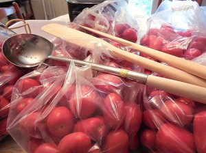 tomatoes in bags