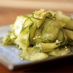 sunomono Japanese cucumber salad