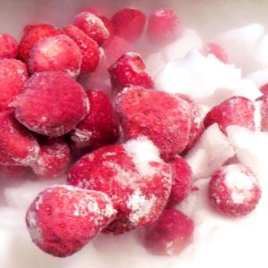 Strawberries Dry Ice