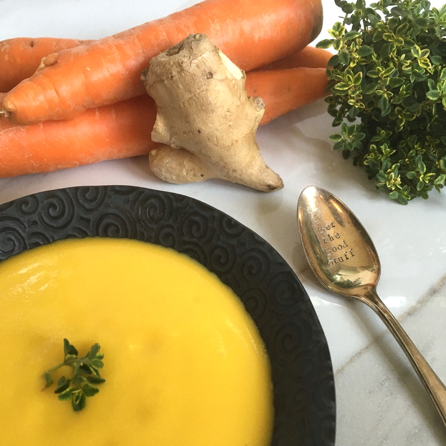 Carrot Ginger Soup with Thyme