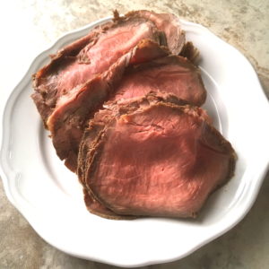 instant pot rare roast beef sliced