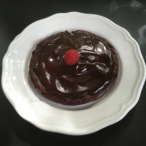flourless chocolate cake for 2