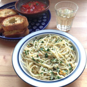 spaghetti with clam sauce 1200
