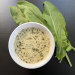 sorrel sauce in bowl