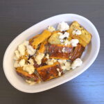 squash with lemon mint and feta